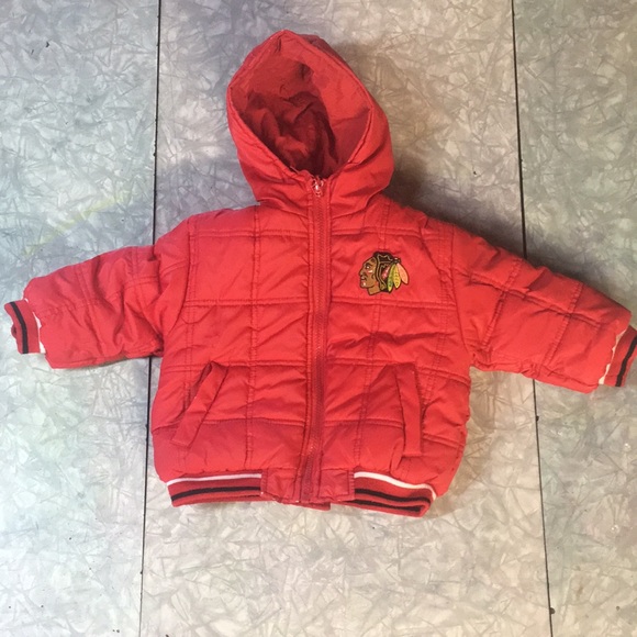 Reversible Blackhawks Baby Winter Jacket - Picture 4 of 5